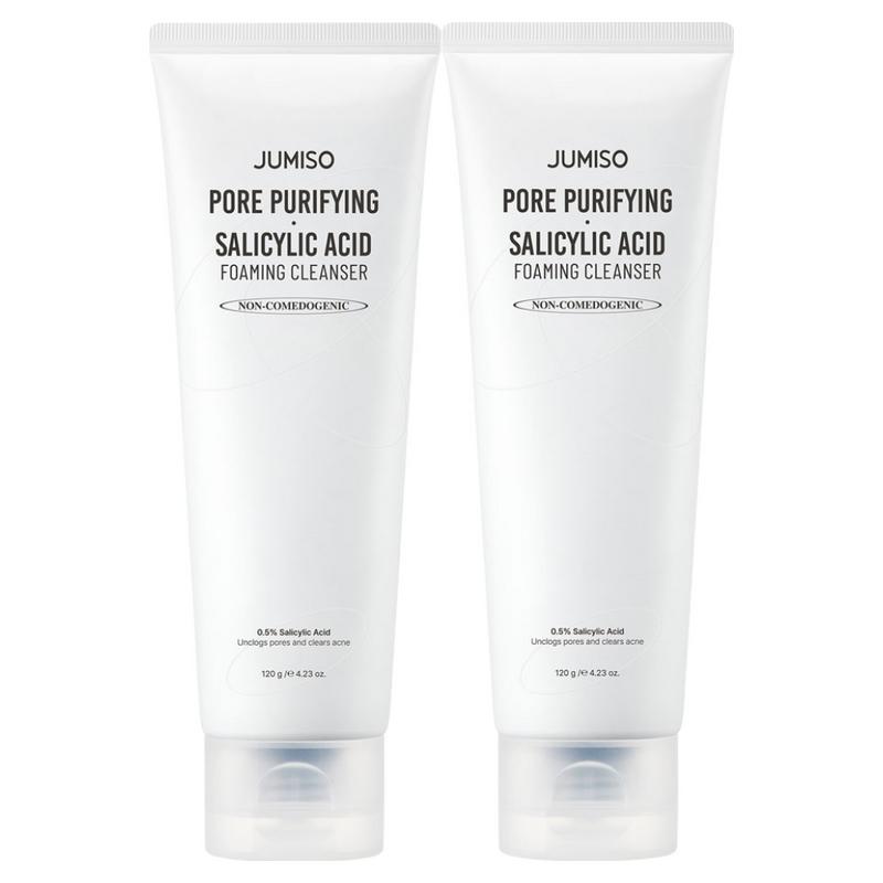 Jumiso Pore Purifying Salicylic Acid Foam Cleanser 120g+20g Special Set, 2 pcs, 140g