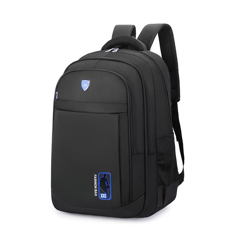 

Oxford Fabric Casual Travel Backpack With Letter Printed For Students And Commuters Blue