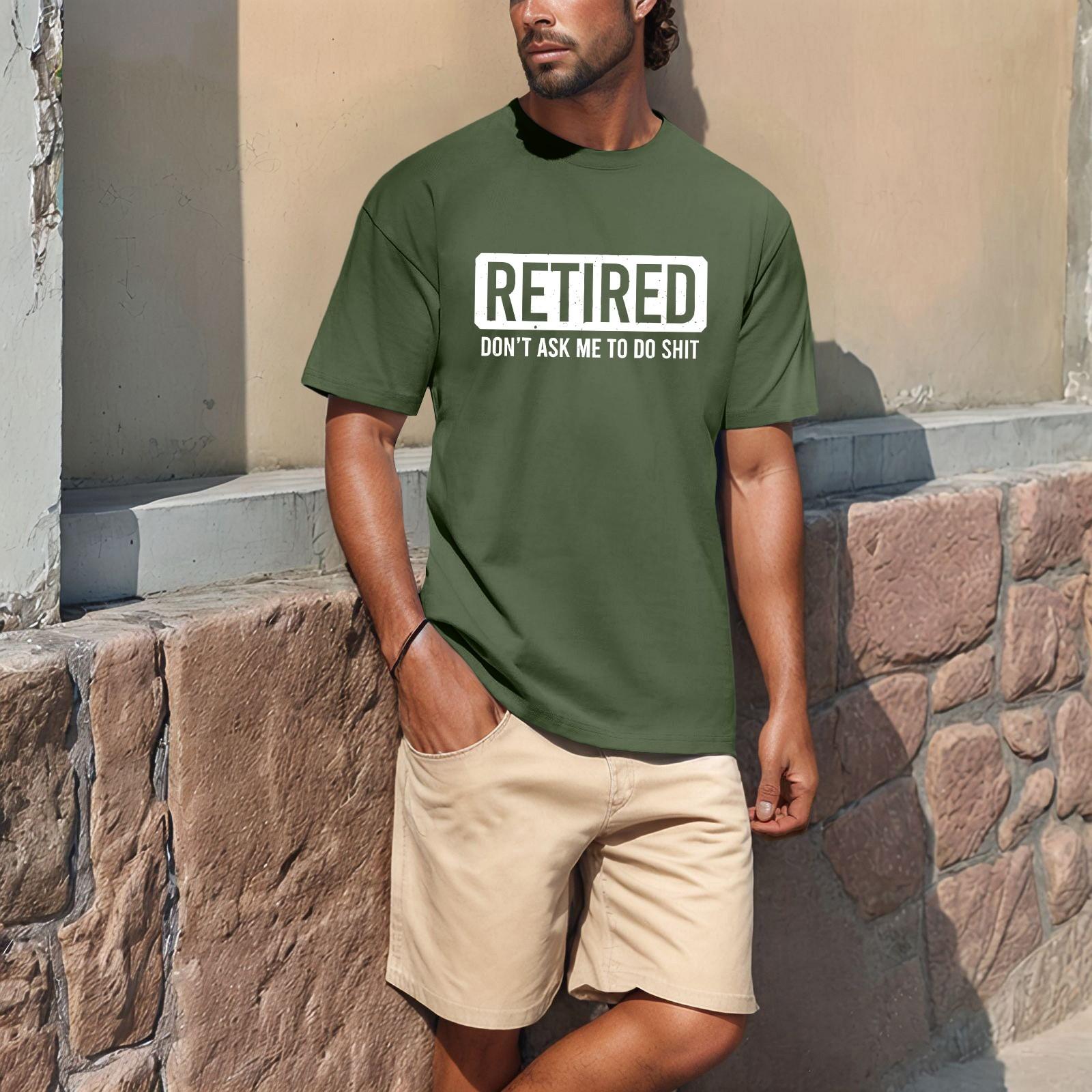 

Мужская популярная футболка с принтом, круглым вырезом и коротким рукавом XXXL