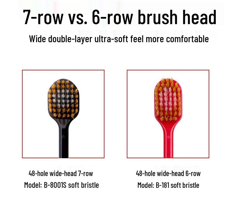 EBiSU Wide Head Gum Care Soft Bristle Toothbrush