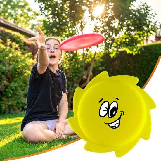 Silicone Water Flying Disc Summer Outdoor Beach Garden Spray Lawn Seaside Water Toy Splash Disc Parent-child Family