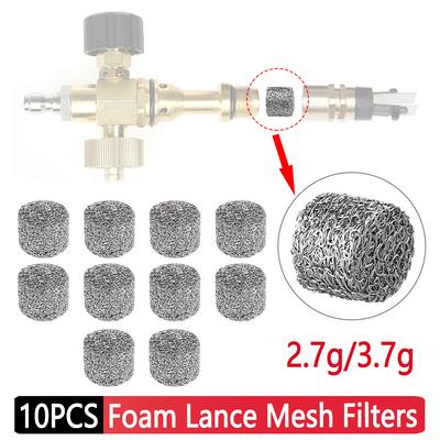 10ks Pěnový kanónový síťový filtr 2,7g / 3,7g Pěnový filtr z nerezové oceli Příslušenství k náhradnímu generátoru filtru