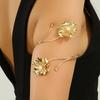 European and American jewelry creative bohemian bracelet exaggerated metal butterfly leaf hollow arm ring leaf arm bracelet