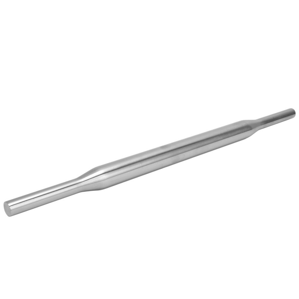 Silver Rolling Pin 304 Stainless Steel Dough Roller Durable Pizza Dough Roller  Bakery Pizzeria
