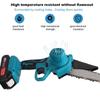 3000W 88VF 6 Inch Mini Electric Saw Chainsaw Garden Tree Logging Saw Woodworking Tools Wood Cutters with 2 Battery