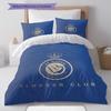 Al-Nassr FC Muster Bettwäsche, Steppbett Set Bettbezug Kissenbezug Zuhause Geburtstagsgeschenk(1 Bettbezug + 2 Kissenbezüge, ohne Füllung)