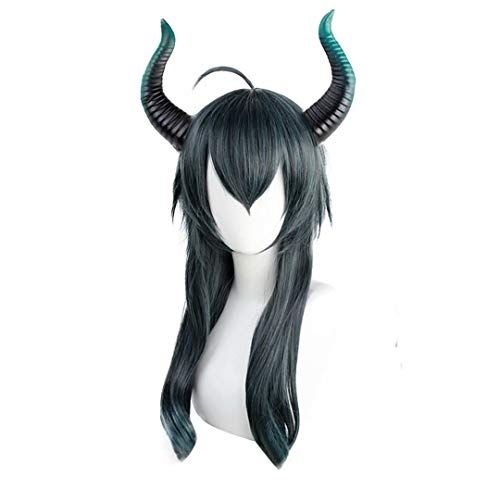 

Midoriya Malleus (Draconia) Defense Diasomnia Dorm Wig with Ears, Heat-Resistant Wig with Net, High-Quality Cosplay Costume for Halloween, School Fest
