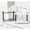 Desktop Double-Layer Multi-Purpose Storage Rack for Dorm or Office