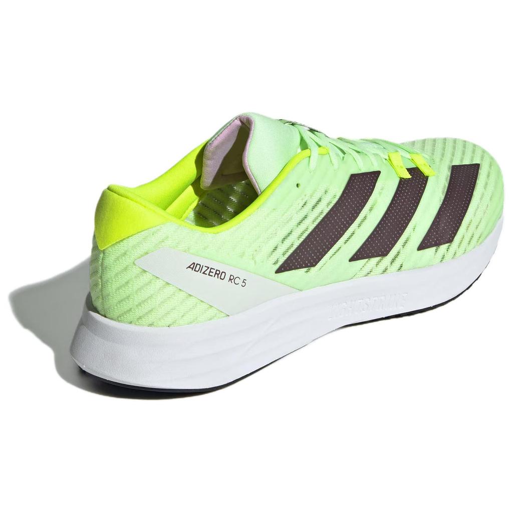 adidas Adizero RC 5 Fabric Low Top Casual Training Racing Running Shoes Unisex Green Yellow IE3720