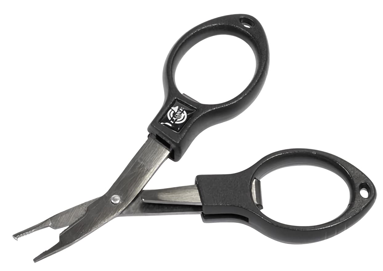 

Gamakatsu Folding PE Cutter 9.5cm LE108-1 Fluorocarbon PE Nylon Line Cutter with Titanium Coating