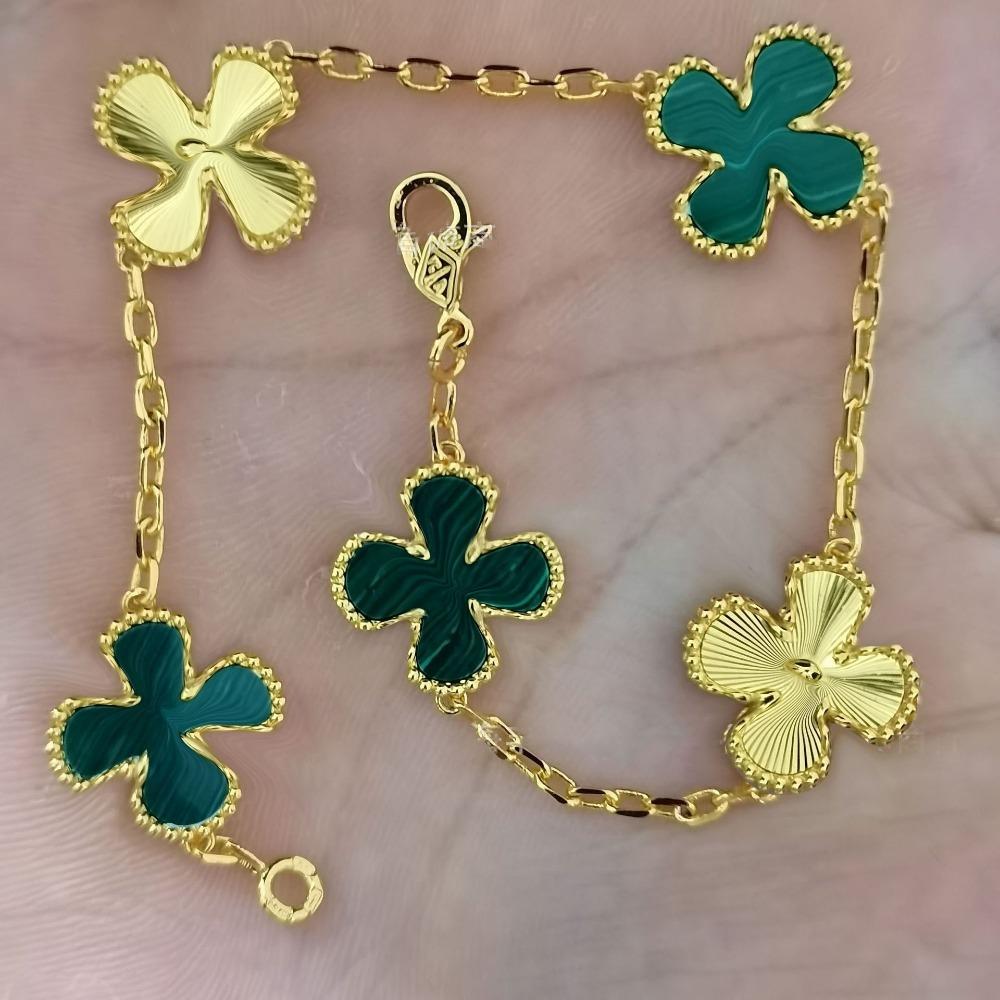 High Version Four-leaf Clover Bracelet Female Mother-of-pearl Agate Five-flower Ladies Bracelet