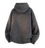Men's Hooded Cardigan Sweater: Autumn/Winter Trendy Loose Heavyweight Casual Knitwear.