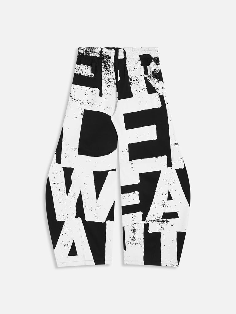 Elpeuligeden Graffiti Super Baggy Barrel Sweatpants Baggy Jeans Ae25Cpq20746-01Tblk