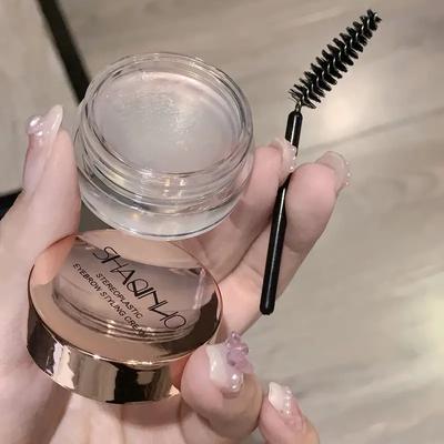 Sapone per sopracciglia 3D, gel per sopracciglia a lunga tenuta, impermeabile e anti-sudore, trucco naturale per sopracciglia selvatiche con pennello incluso