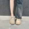 Casual Bread Shoes for Women's Fashion Versatile Thick-soled Sponge Retro Sports Sneakers
