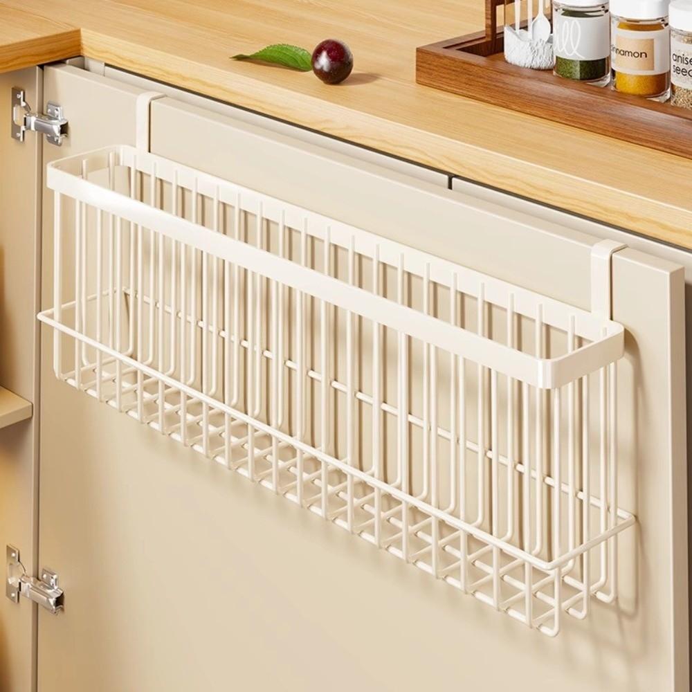 No Drill Hanging Storage Basket Hanging Organizer Wire Metal Rack for Home Organization