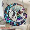 MINISO 2D Plane, Christmas Eve Horror Festival Sun Catcher - Brightly Colored Jack Skylington and Shalyacry Design Wall Art for Home