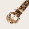 Waist Belt Cowgirl Leopard Print Waist Belt Stylish Retro Waistband for Dress