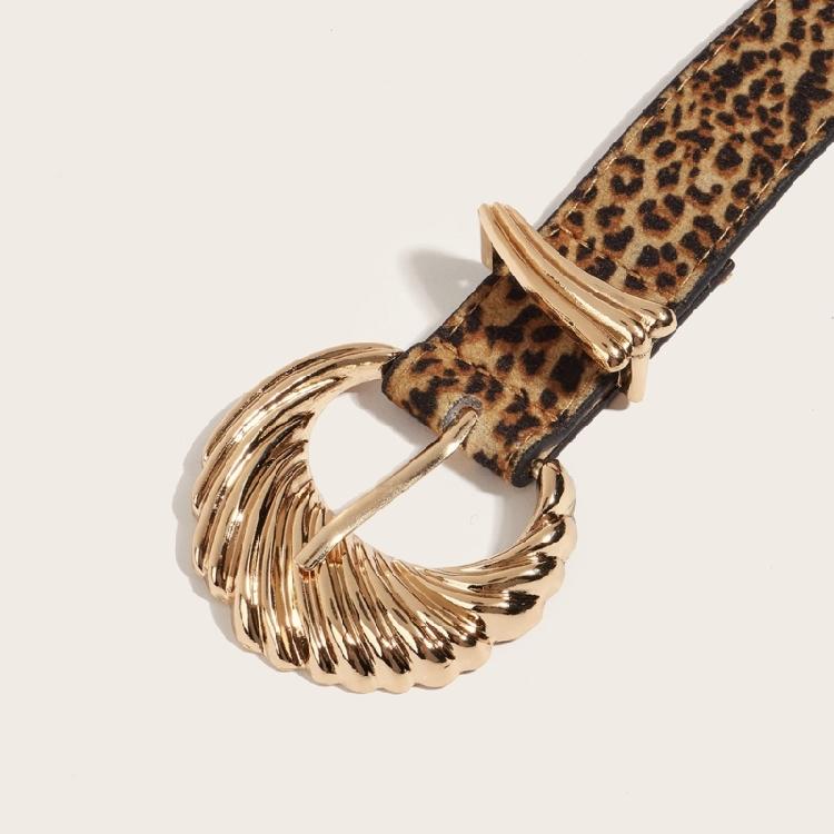 Waist Belt Cowgirl Leopard Print Waist Belt Stylish Retro Waistband for Dress
