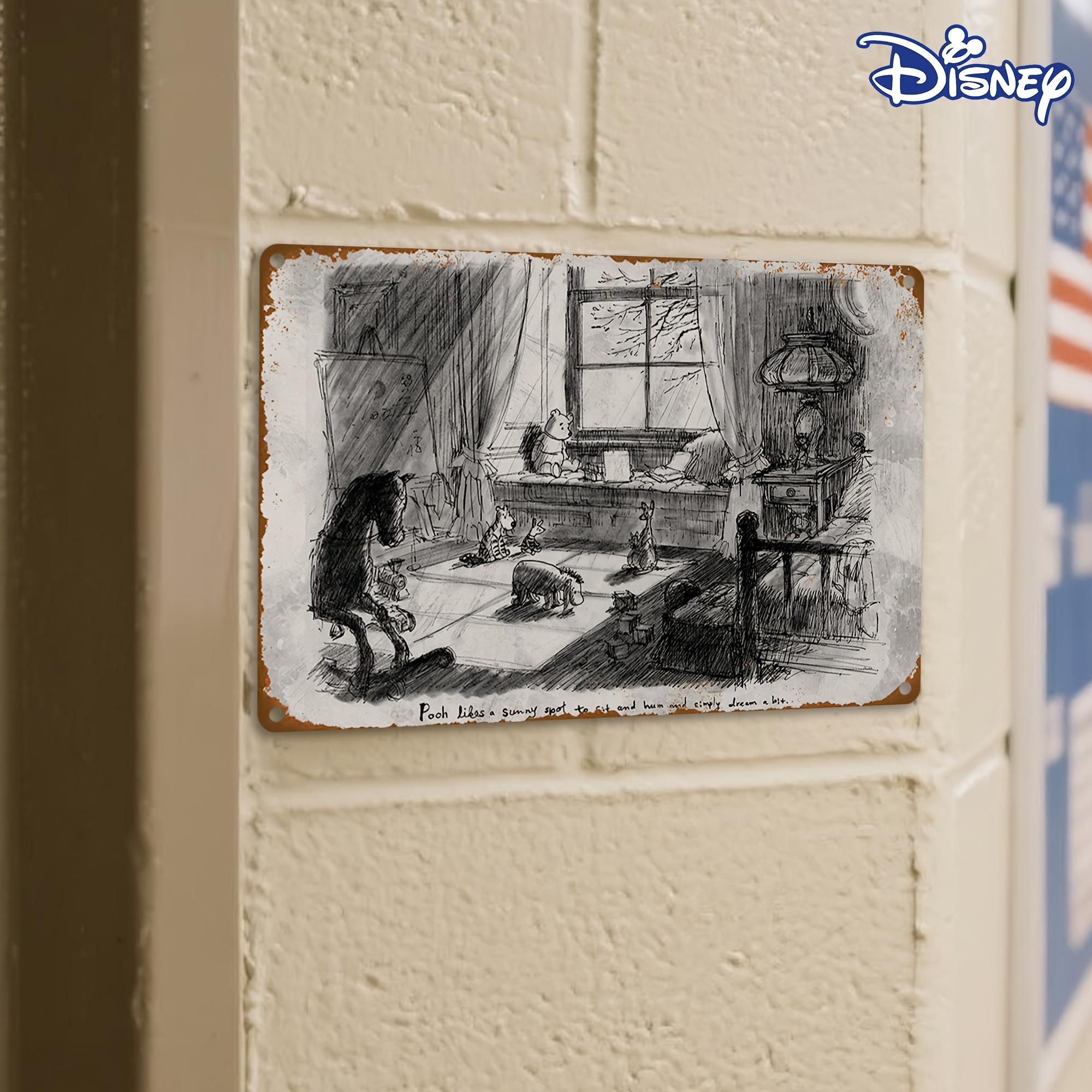 

1 шт. Металлическая жестяная вывеска Disney Vintage Винни-Пух и друзья - 20,32x30,48 см Уютная комната Арт Декор стен, Прочная железная ретро-пластина 20x30cm（7.8x11.8inch）