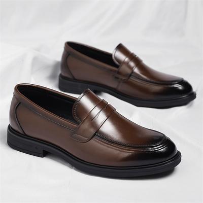 Lederschuhe Herren 2025 Herbst neuer Trend Britischer Stil Ein-Pedal lässige Loafer