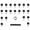22Pc Wheel Locking Nut Key Socket Sets For BMW 1 3 5 6 & 7 Series 1/2" Drive Key Socket 041-060 Wheel Anti-Theft Screws Remover