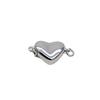 S925 Sterling Silver Heart Clasp Necklace & Bracelet Connector for 8-12mm DIY Pearl Accessories