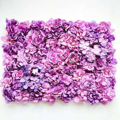 Цветочные панели Искусственные цветы стены Экран 60x40cm Романтический цветочный Backdrop Главная Декор Свадебная вечеринка