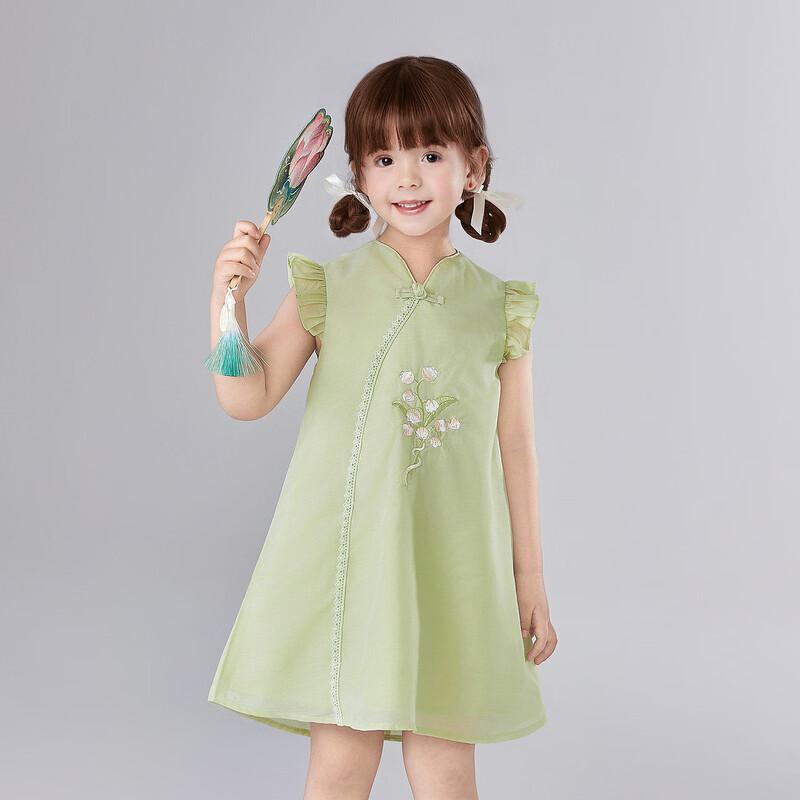 Deesha Girls Summer Chinese Style Qipao Dress 120
