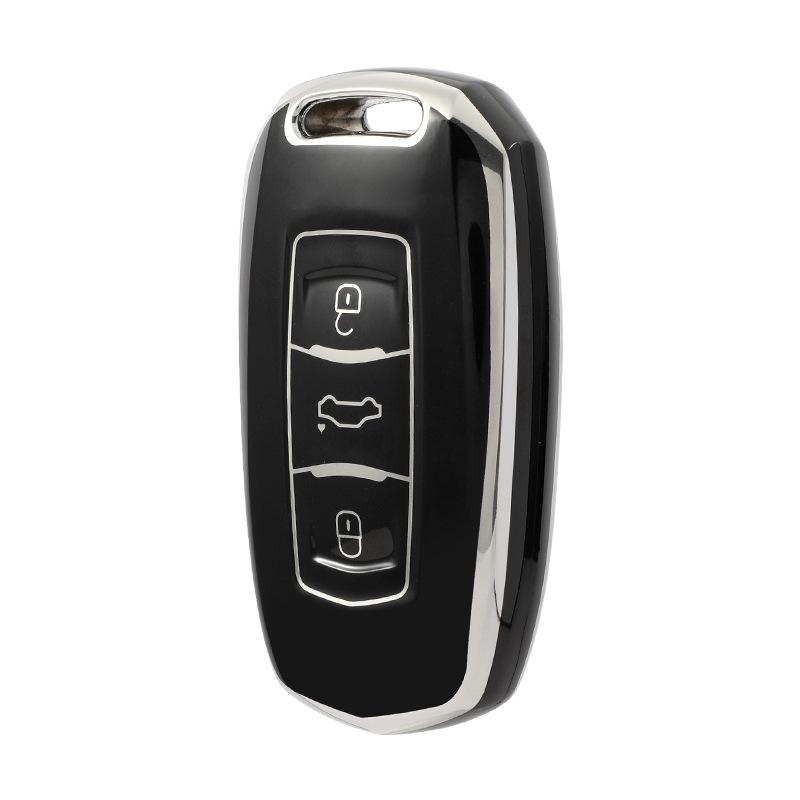Geely Vision Car Key Cover, Soft Rubber Protective Shell for 2015-2020 Models.