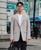 Stco [Summer] Seersucker Solid Jacket_Beige (Relaxed)_Sjaxb02Nsd