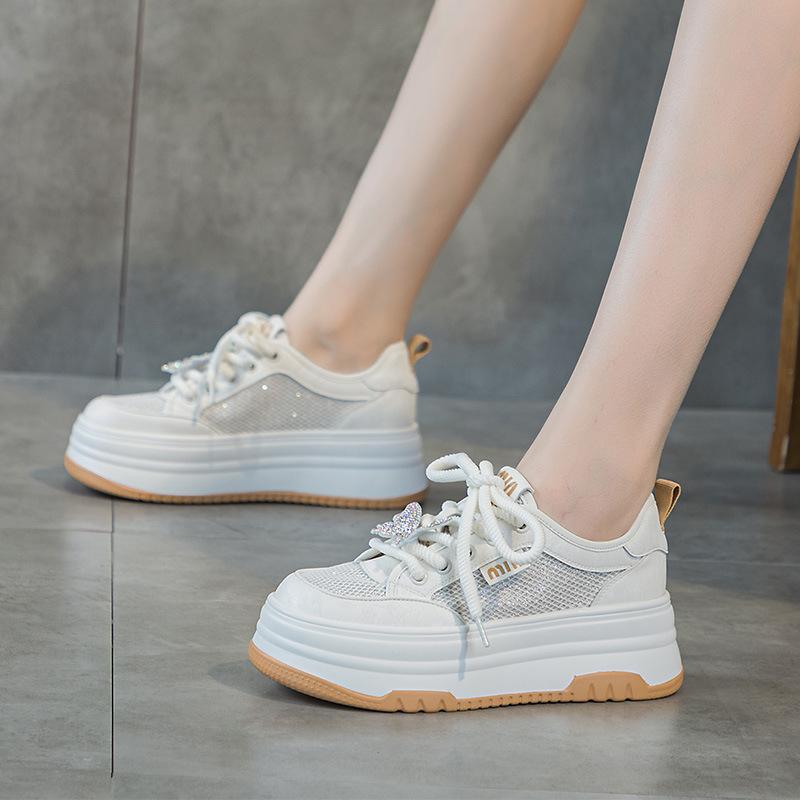

Little white shoes women s versatile leather muffin thick-soled small comfortable sports and leisure board shoes 40