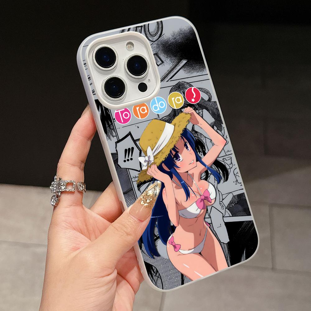 Toradora Kawashima Phone Case for iPhone 17 16 15 14 13 12 11 Air Pro Max Plus Jelly Double Layer White Cover