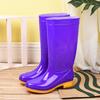 Tall tube non-slip waterproof shoes jelly rain shoes rain boots water boots thermal cover shoes women's adult fashion long tube