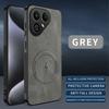 Leather Texture Wireless Charging Magnetic Case For Tecno Pova 8 Pova8 5G ShockProof Phone Cover