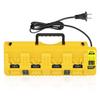 KUNLUN DCB104 Replacement for Battery Charger Station,4 Port Fast Rapid Charging Station For All 12V 20V Battery