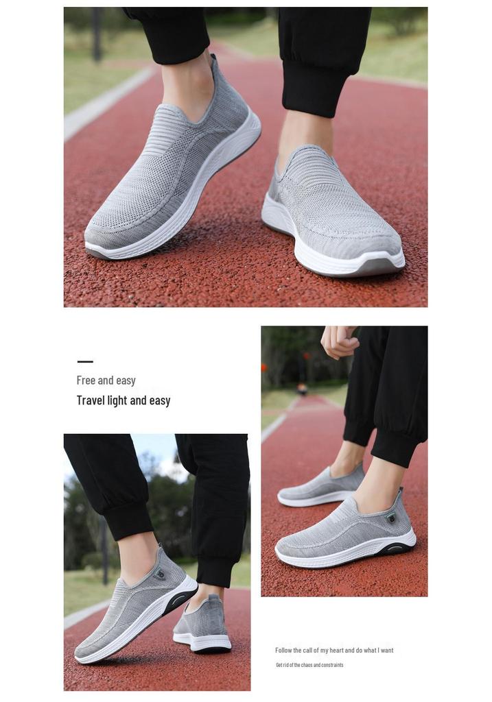 2024 Men's Lightweight Mesh Round Toe Casual Low-Top Sneakers - Comfortable, Stylish Sports Shoes
