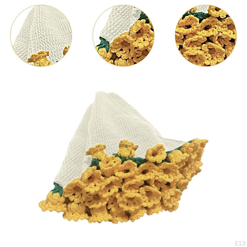 Bouquet Blanket Crochet Kit Craft Knitting DIY Starter for Birthday