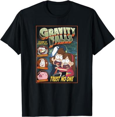 Gravity Falls Traue Niemandem Ängstlicher Dipper Mabel T-Shirt