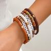 Thanksgiving Creative Turkey Pendant Colored Bracelet, Personalized Letter Pumpkin Bracelet, Charm Set