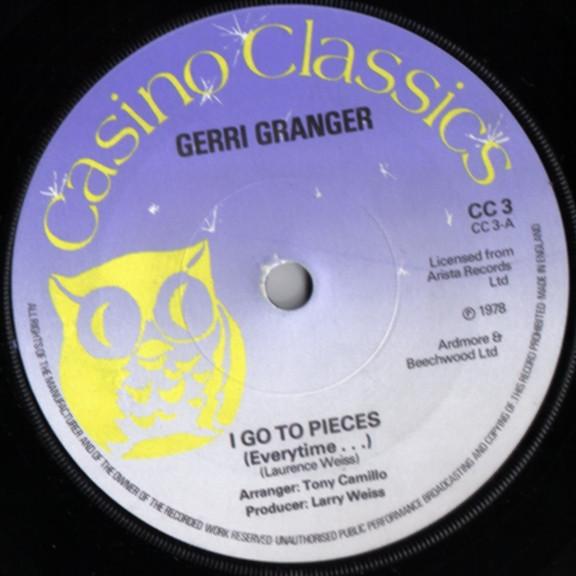 

7inch Record GERRI GRANGER / REPARATA & THE DELR - I Go To Pieces / Panic / Shake A Ta CC3 Casino Classics 1978 UK Soul/Funk Used