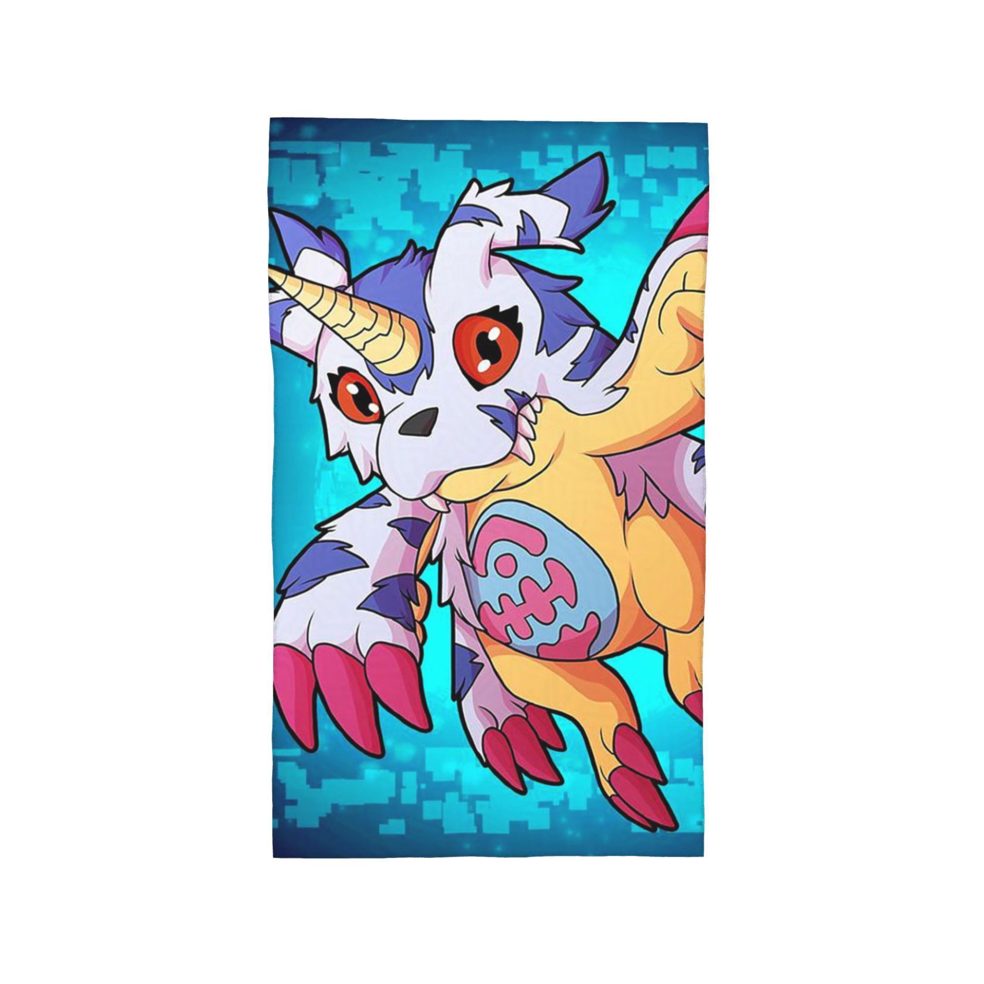 Digimon Soft Face Towel Quick Dry Pool Bath Cotton Towels Absorbent Quick W40*H60(CM)