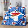Coperta morbida in peluche cartone animato anime Doraemon, coperta in flanella per soggiorno camera da letto letto divano picnic, copertura calda per bambini