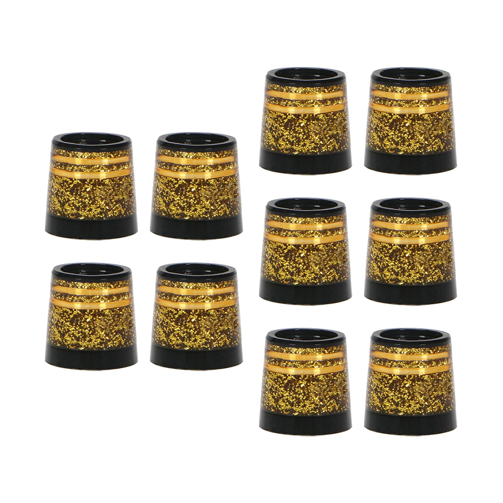 10x Tapered Golf Iron Ferrules Sleeves Glitter for Tapered Shaft Golf Club Parts