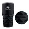 RicoRich Stainless Steel Tumbler with Tritan Vacuum Double Black Lid, Insulated, Walled, 550ml, (RRWB09-BK)
