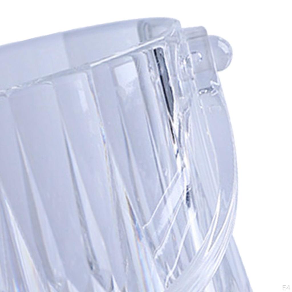Eiskübel, Kleiner klarer Acryl-Eisbehälter mit Griff für Gefrierschrank, Cocktailbar, Party