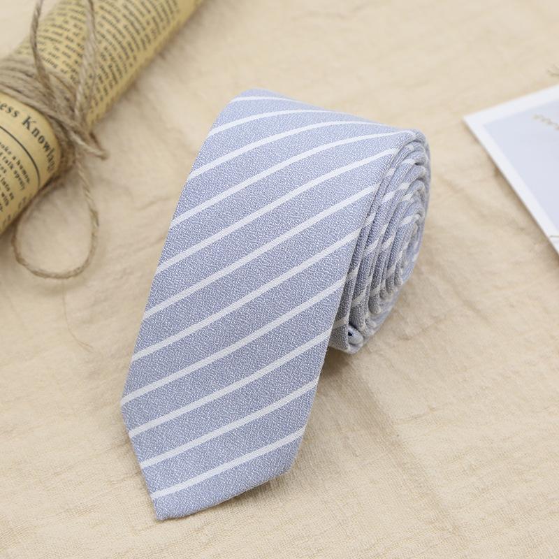 Men'S Tie 6Cm British Style Tie Men'S Dress Business Black Narrow Tie