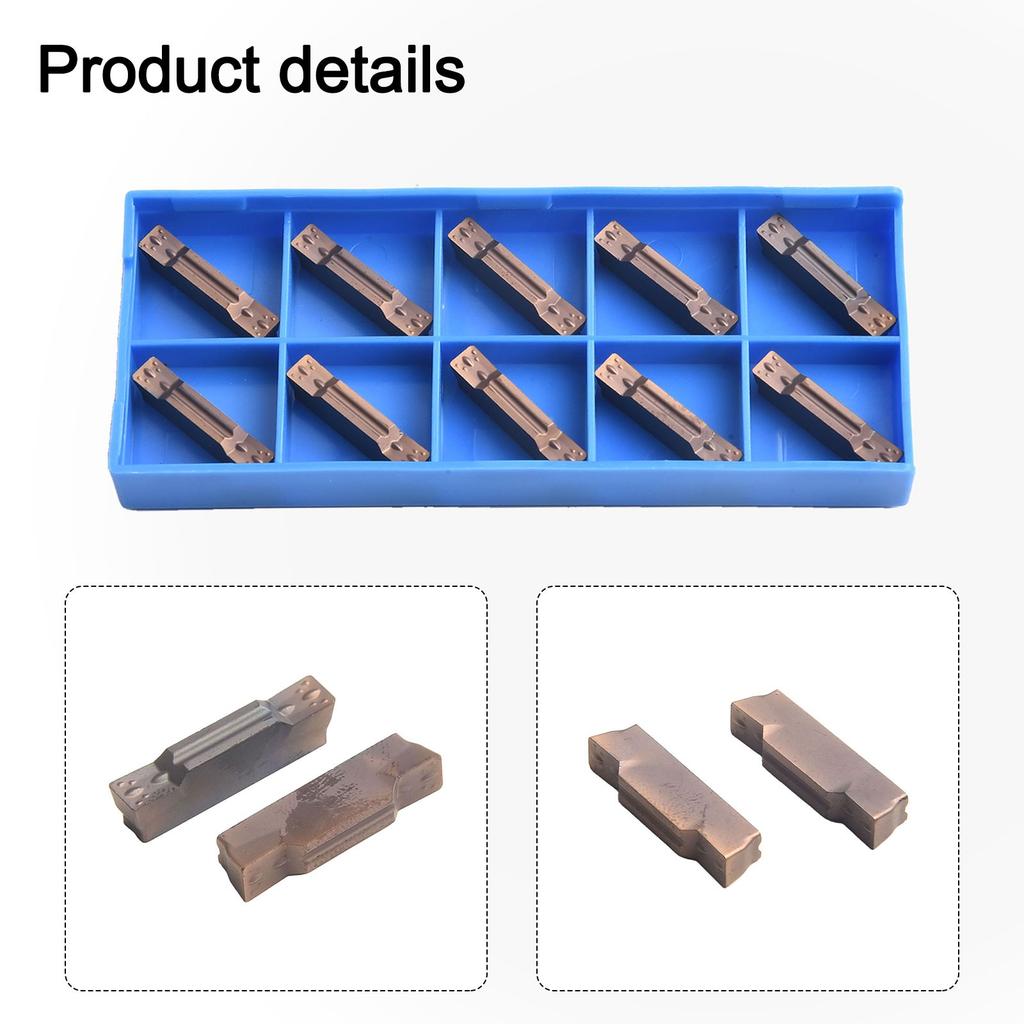 10Pcs Insert Accessories Carbide High Grip Strength MGMN400-M