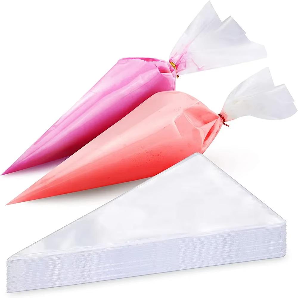 50Pcs/set Transparent Piping Bag Multifunction Pastry Pipette Bag  Kitchen Baking Accessories