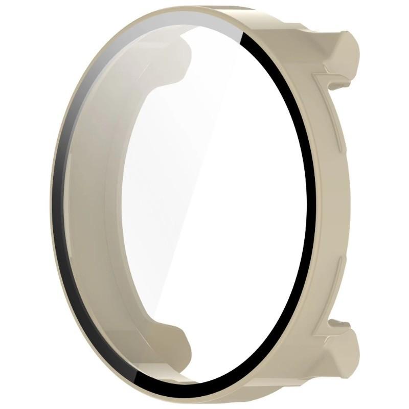 Glass Film with PC Case for Suunto RUN All-around Bumper Anti-scratch Protective Cover + Screen Protector for Suunto Vertical